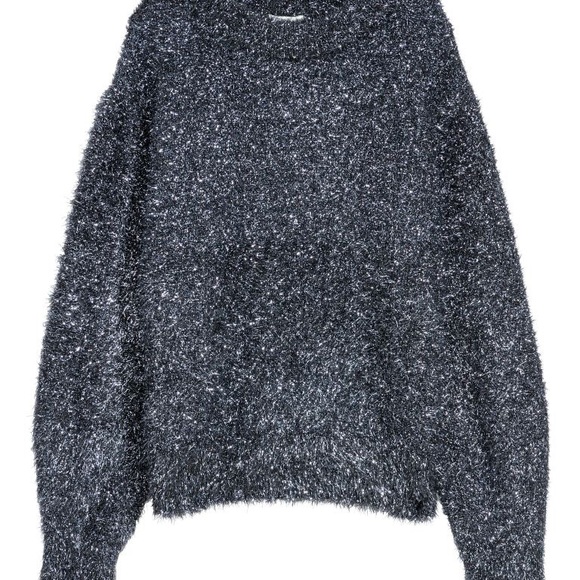 Blue Sparkly H&M Pullover Sweater Blouse - Picture 7 of 7